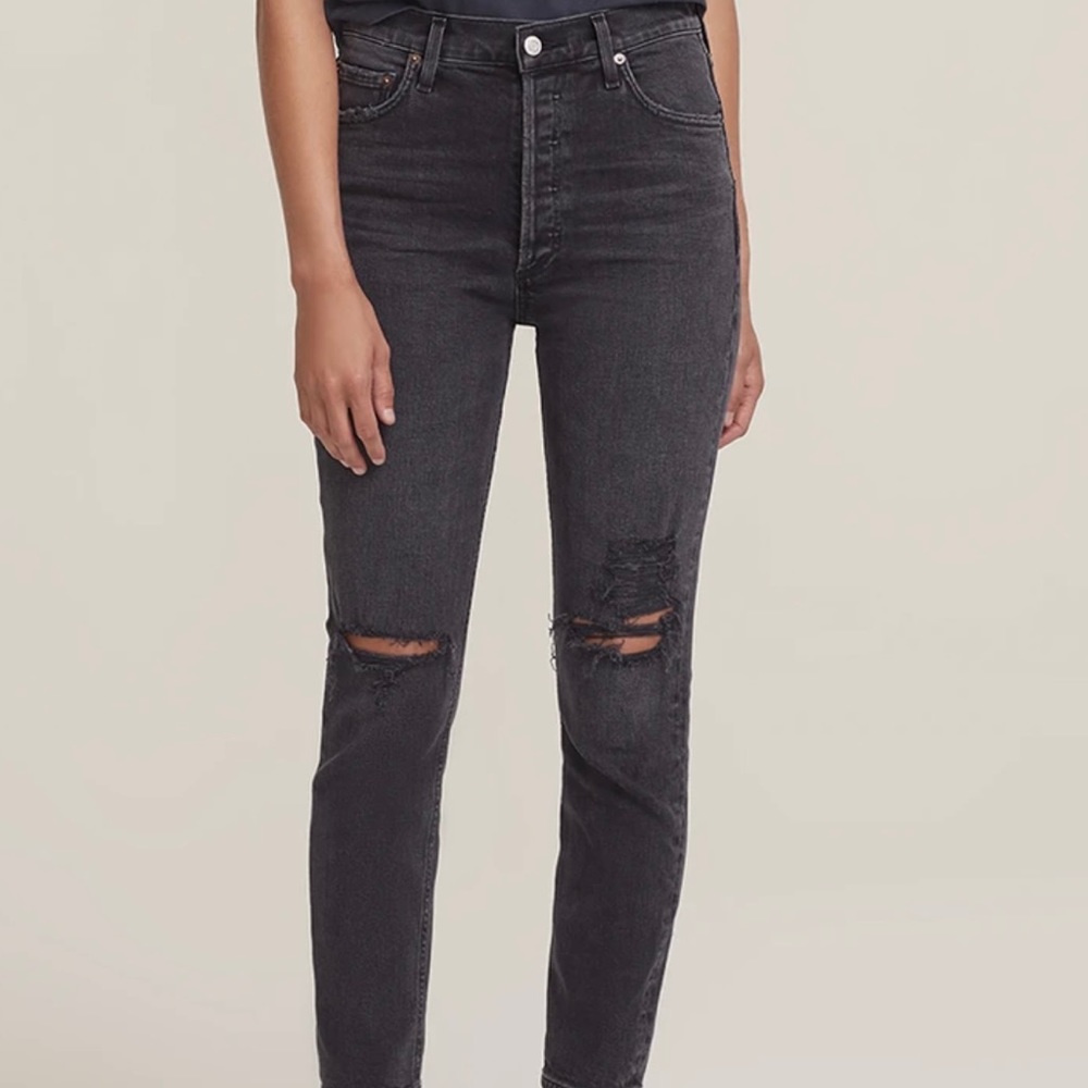 Agolde skinny high rise jeans